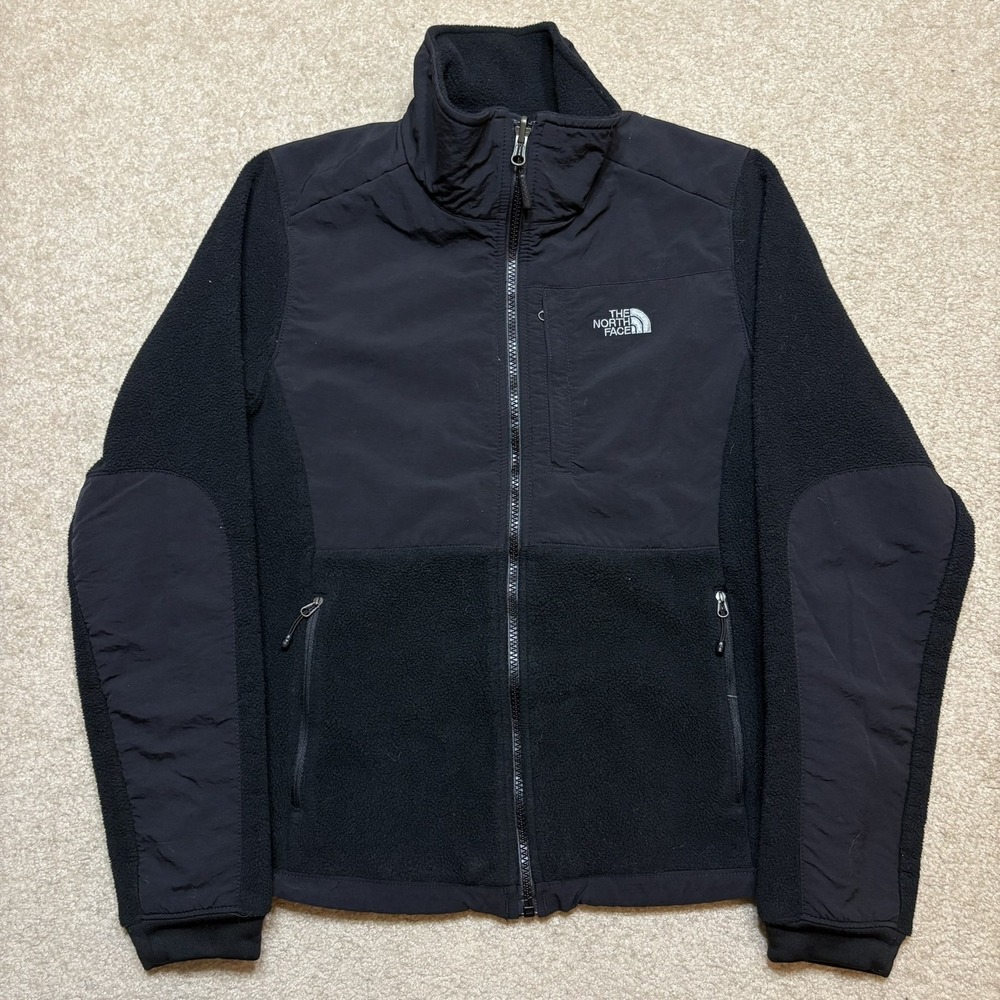 The North Face Denali Jacket Womens Small Black Polartec Fleece Full Zip Outdoor